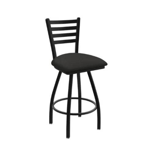 Holland 410 Jackie 2 – 25" Swivel Counter Stool | Black Frame + Vinyl