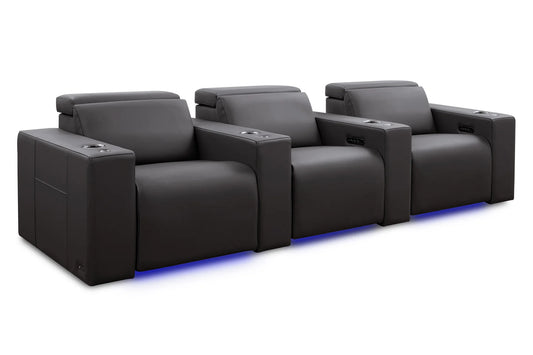 Valencia Barcelona Grand Ultimate Leather Theater Seats — Row of 3