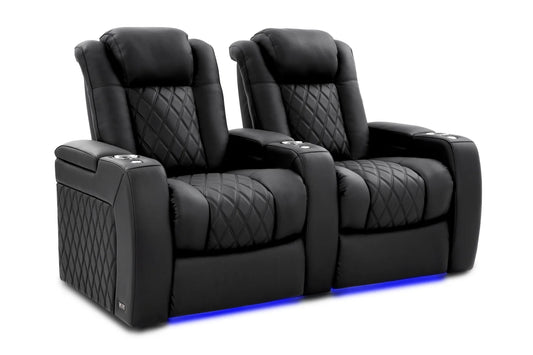Valencia Tuscany Ultimate Heat & Ventilation Leather Theater Seating - Row of 2