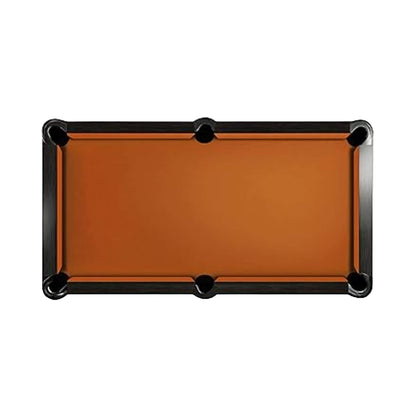 8-Foot Slate Bed Pool Table | Modern Graphite Solid Wood, Blue Cloth