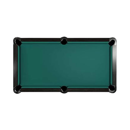 8-Foot Slate Bed Pool Table | Modern Graphite Solid Wood, Blue Cloth