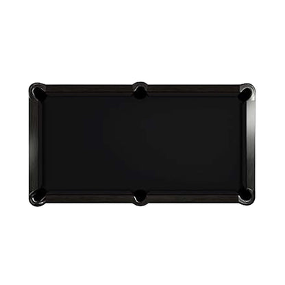 8-Foot Slate Bed Pool Table | Modern Graphite Solid Wood, Blue Cloth