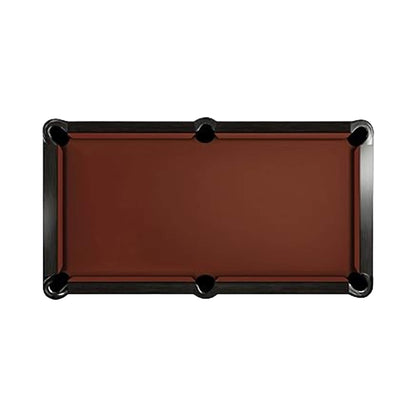 8-Foot Slate Bed Pool Table | Modern Graphite Solid Wood, Blue Cloth