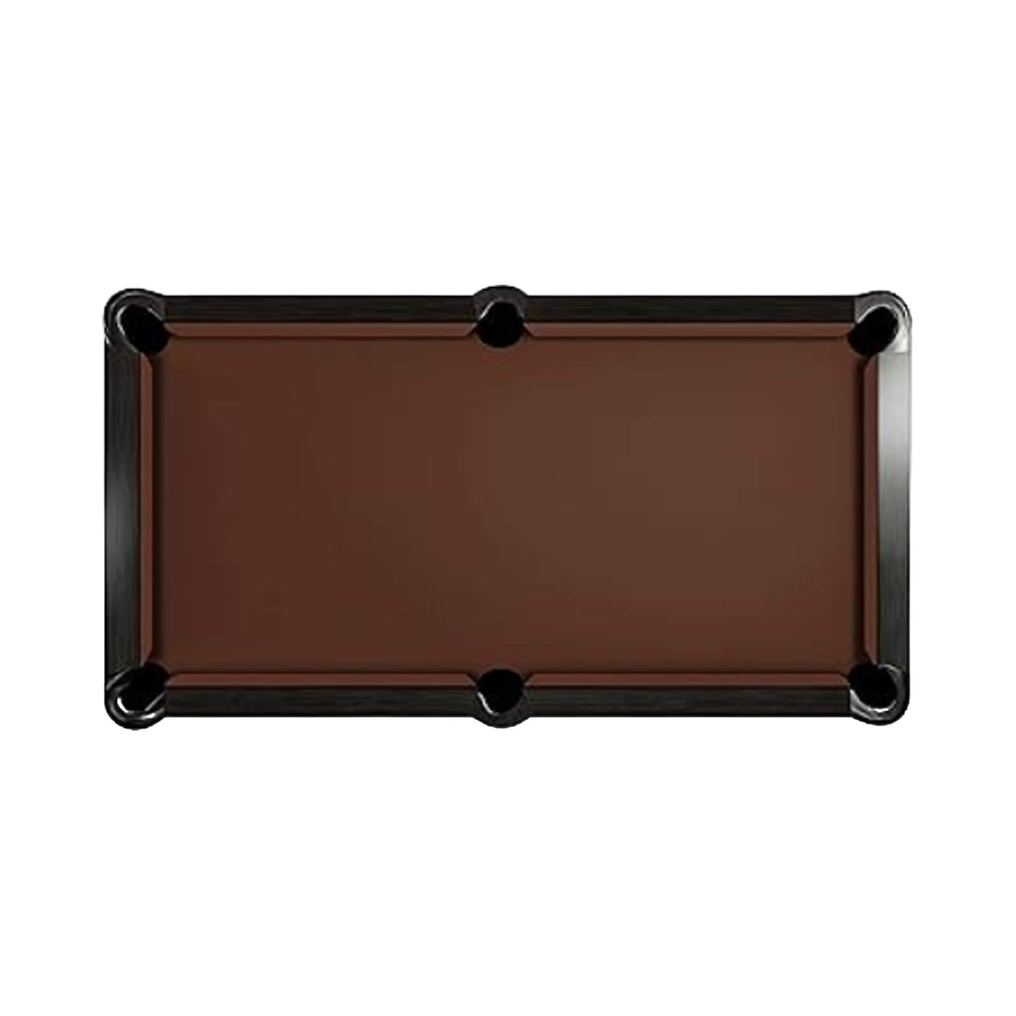 8-Foot Slate Bed Pool Table | Modern Graphite Solid Wood, Blue Cloth