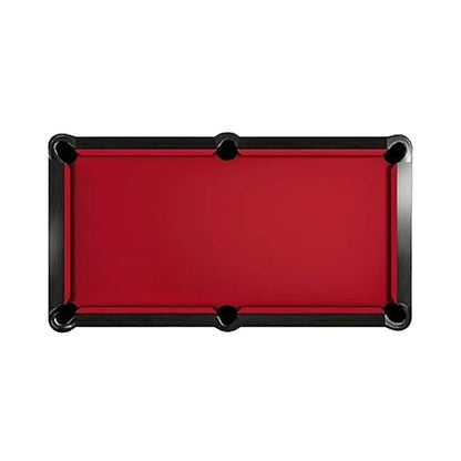 8-Foot Slate Bed Pool Table | Modern Graphite Solid Wood, Blue Cloth