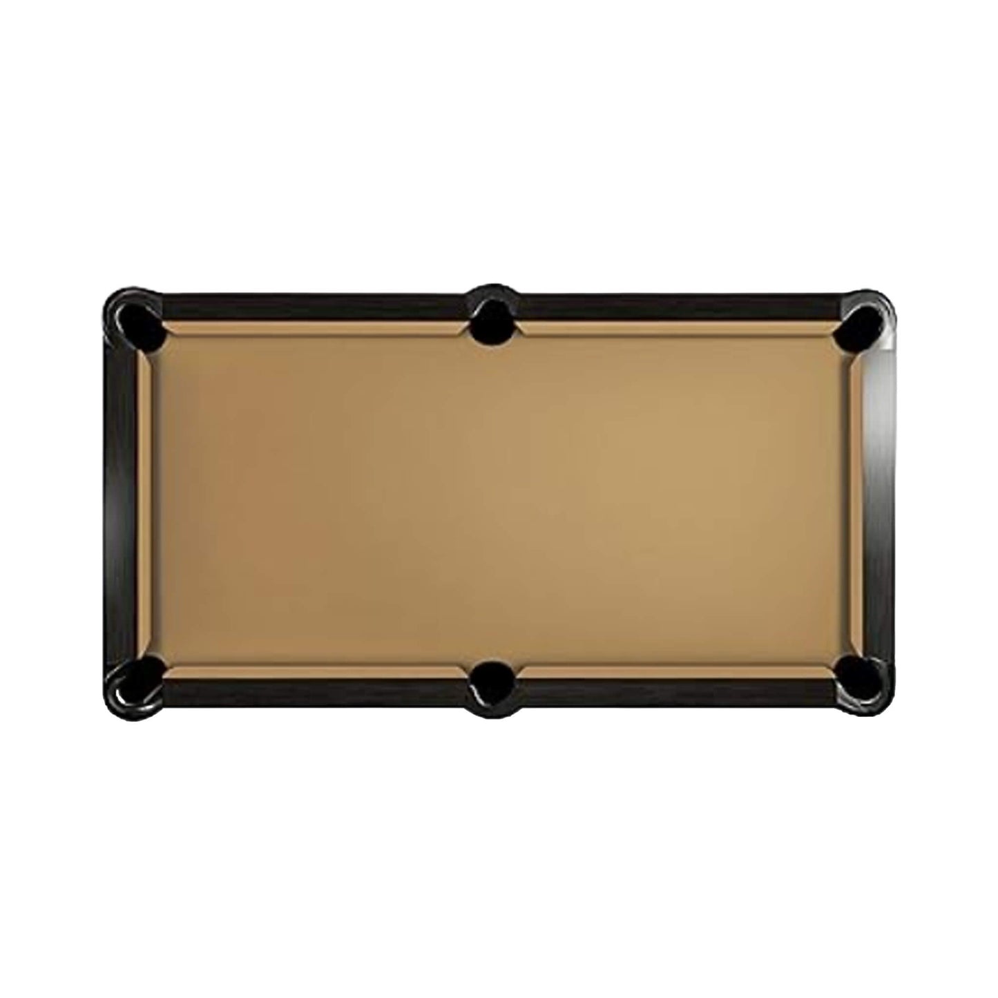 8-Foot Slate Bed Pool Table | Modern Graphite Solid Wood, Blue Cloth