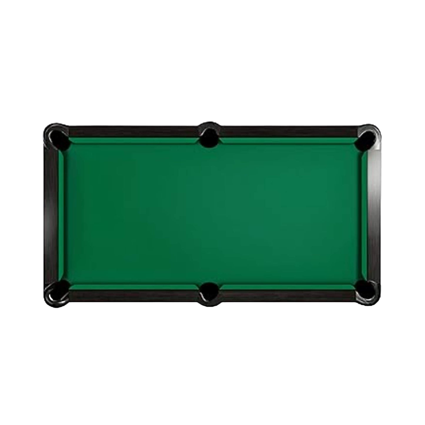 8-Foot Slate Bed Pool Table | Modern Graphite Solid Wood, Blue Cloth