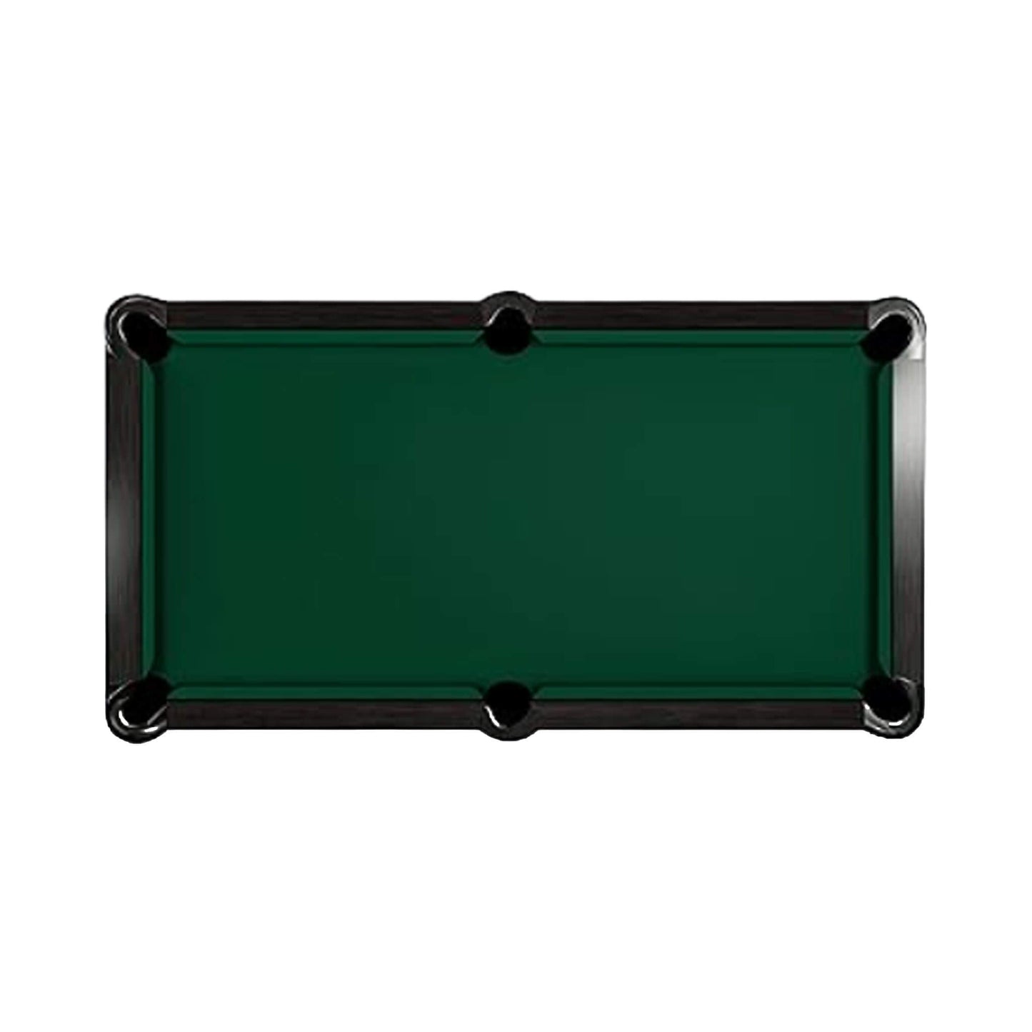 8-Foot Slate Bed Pool Table | Modern Graphite Solid Wood, Blue Cloth