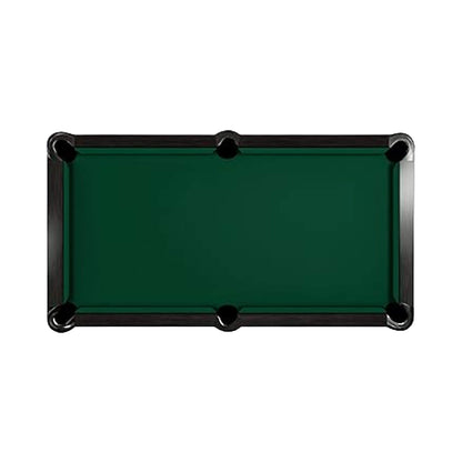 8-Foot Slate Bed Pool Table | Modern Graphite Solid Wood, Blue Cloth