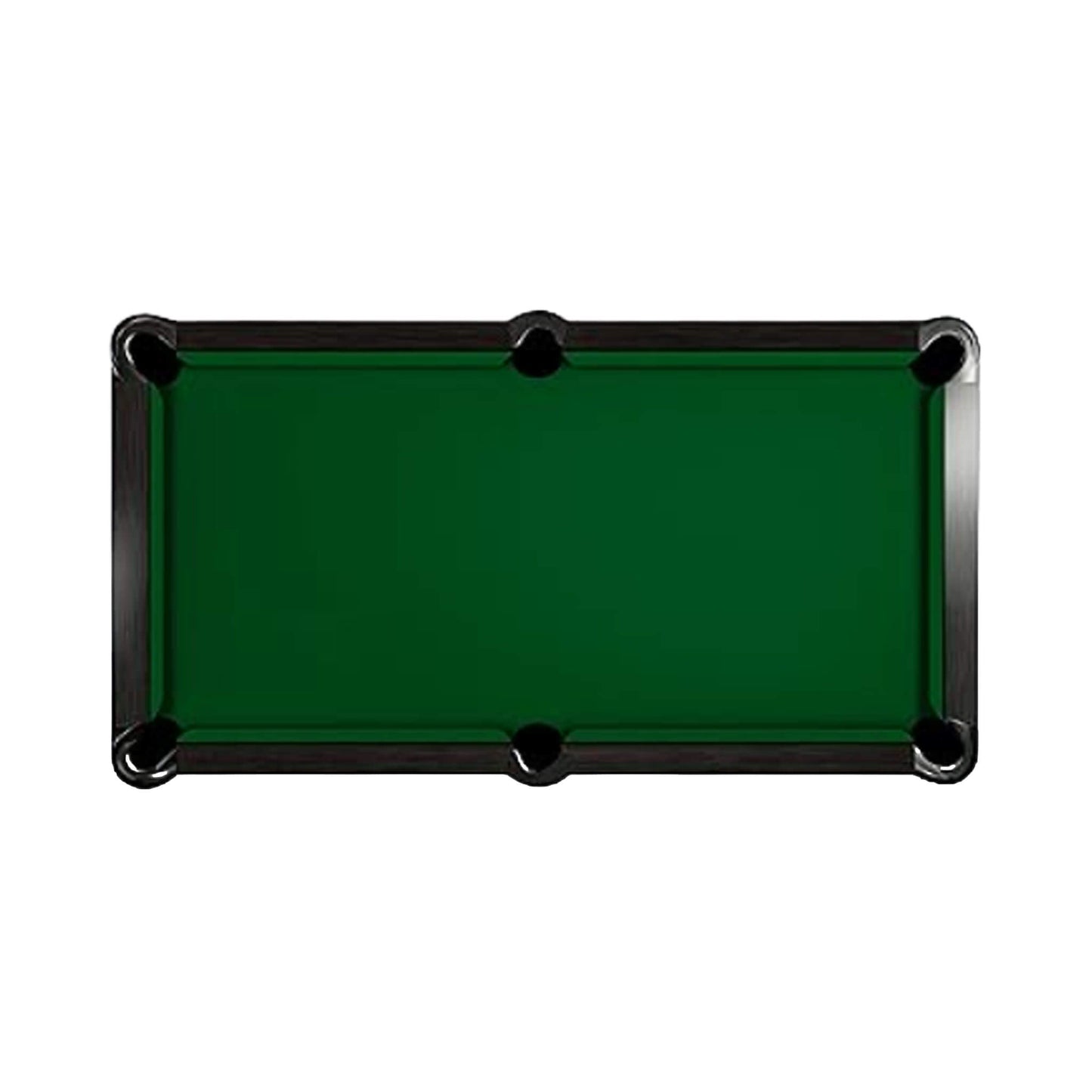 8-Foot Slate Bed Pool Table | Modern Graphite Solid Wood, Blue Cloth