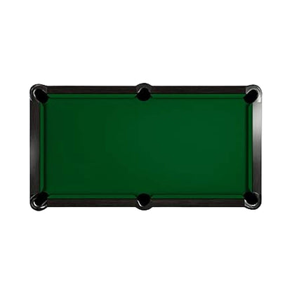 8-Foot Slate Bed Pool Table | Modern Graphite Solid Wood, Blue Cloth