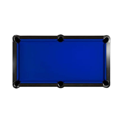 8-Foot Slate Bed Pool Table | Modern Graphite Solid Wood, Blue Cloth