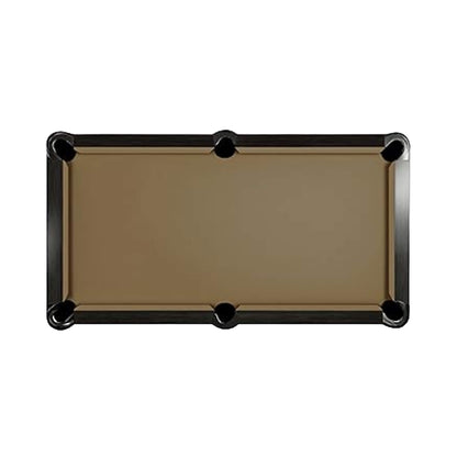 8-Foot Slate Bed Pool Table | Modern Graphite Solid Wood, Blue Cloth