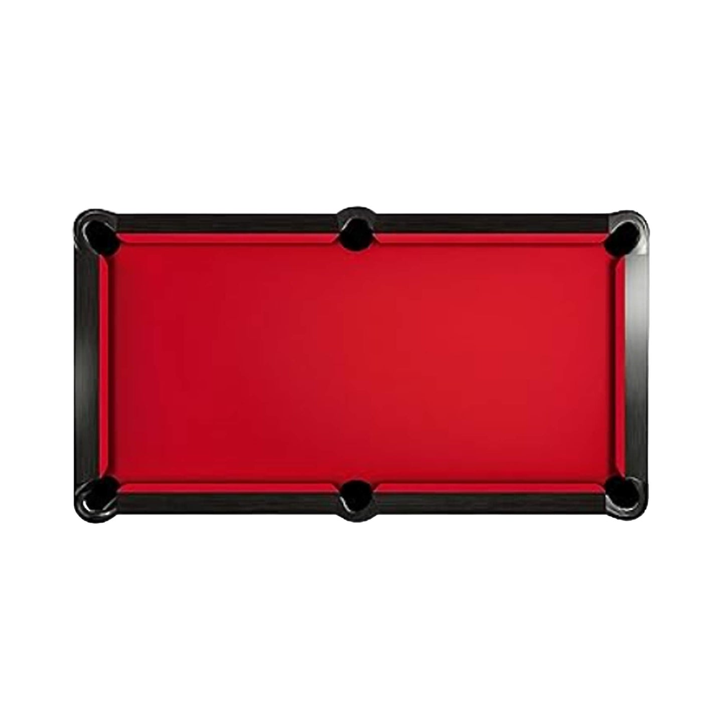 8-Foot Slate Bed Pool Table | Modern Graphite Solid Wood, Blue Cloth