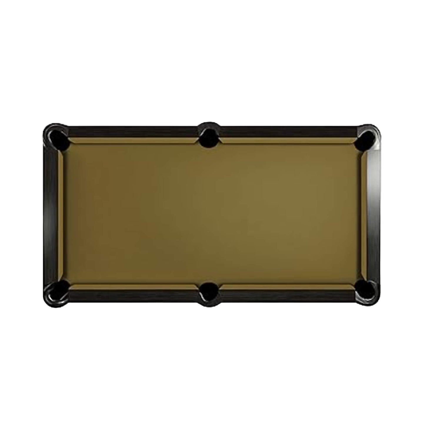 8-Foot Slate Bed Pool Table | Modern Graphite Solid Wood, Blue Cloth
