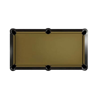 8-Foot Slate Bed Pool Table | Modern Graphite Solid Wood, Blue Cloth