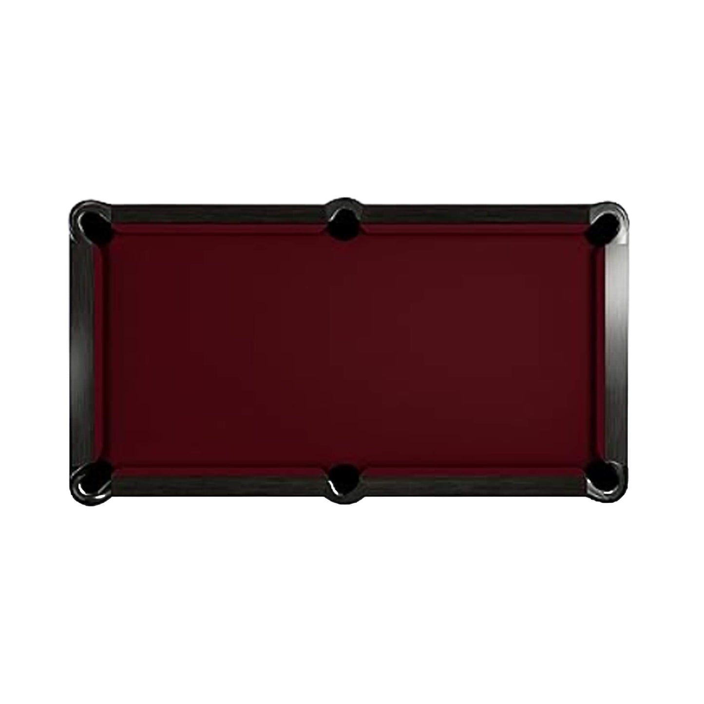 8-Foot Slate Bed Pool Table | Modern Graphite Solid Wood, Blue Cloth
