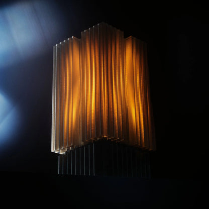 Valencia Brut Lamp | Brutalist Table Lamp – Smoke Finish