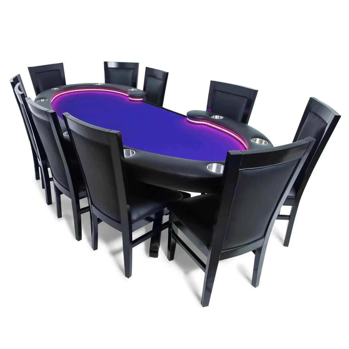 BBO Lumen HD – 10 Player LED Dealer Poker Table